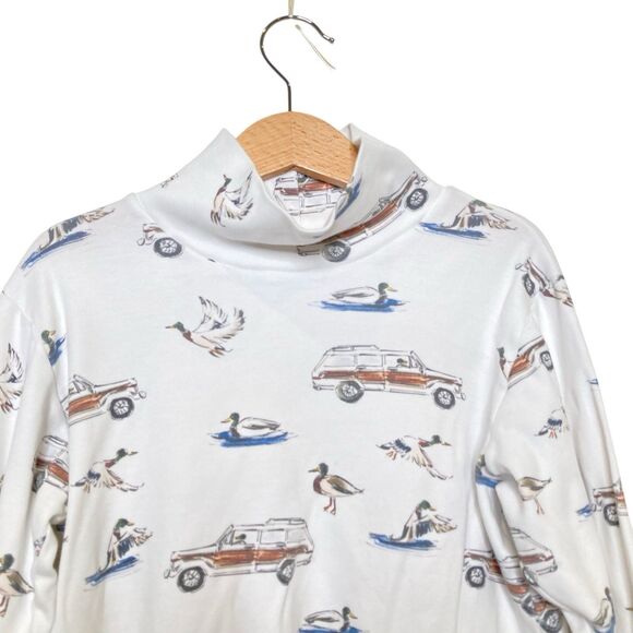 Smockingbird Ducks And Trucks Print All Over Turtleneck Sweatshirt Boys Size 8 - Picture 3 of 10